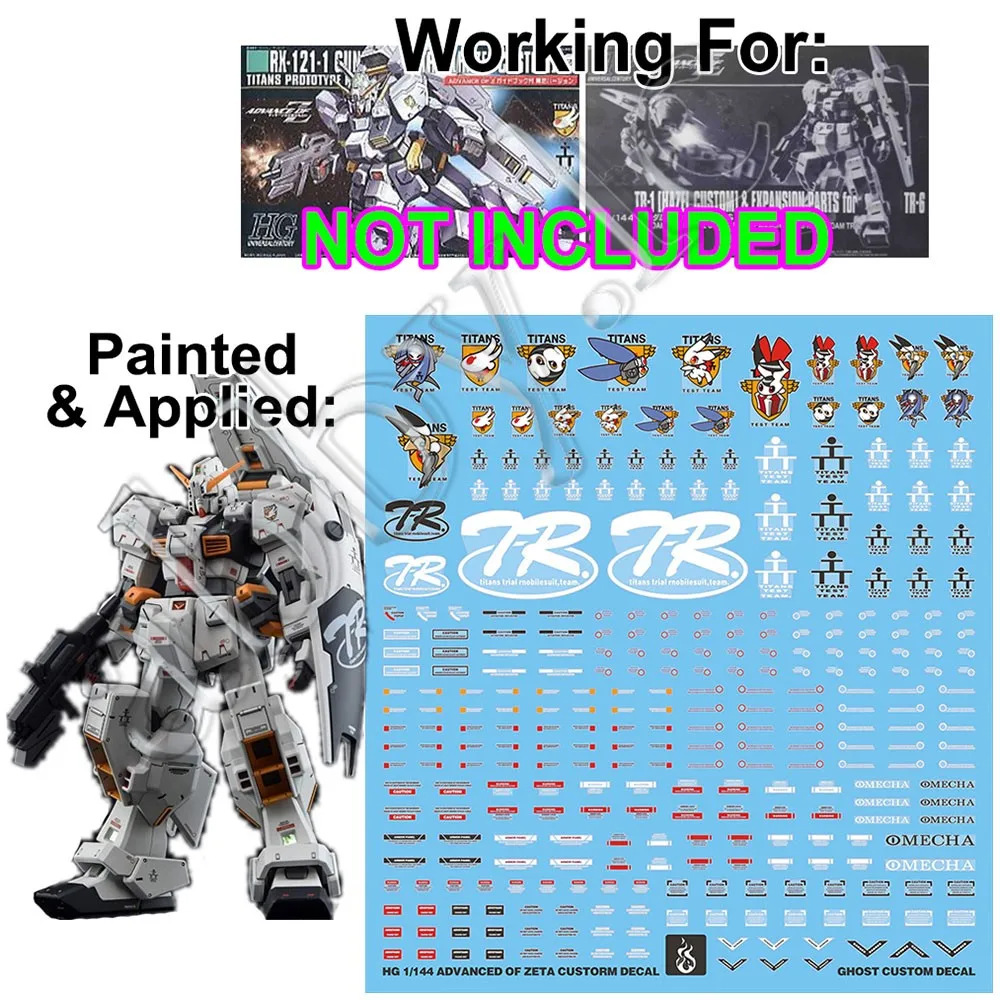 TR HS031 Nedir? HG UC 1/144 TR-1 Hazel Custom Expansion Parts İçin UV Reaktif Dekal Neden Kritik?