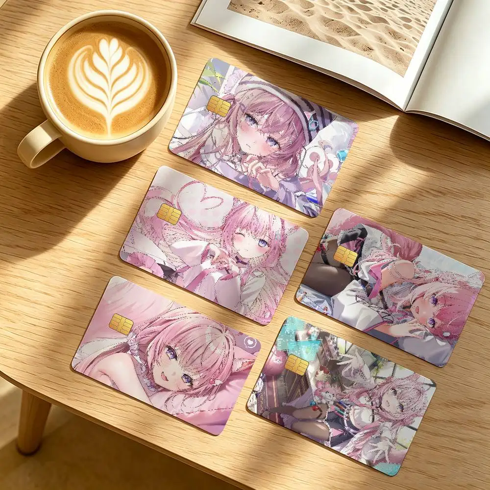 Virtual Idols H-Hakui K-Koyori Credit Card Public Transportation Cards Protective Sticker Waterproof Card Face Decoration 4PCS