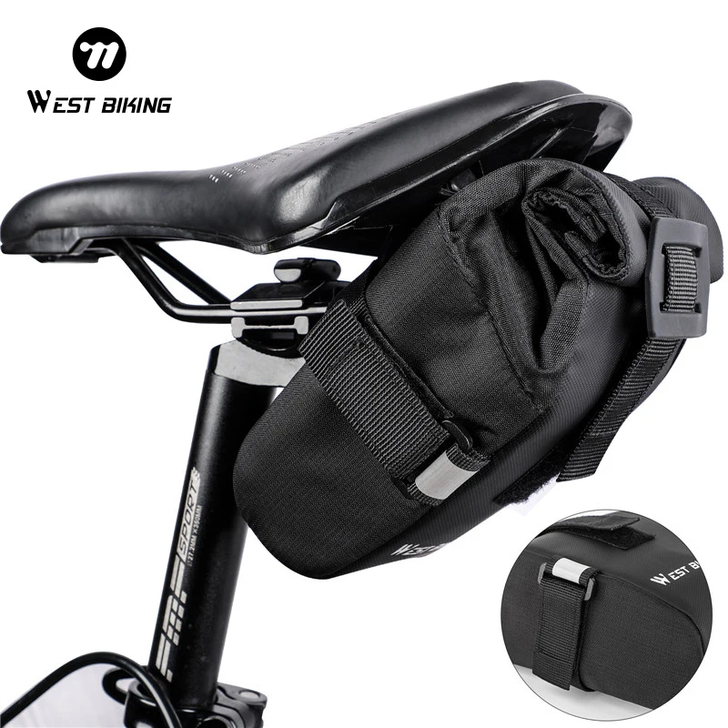 WEST BIKING Portable Bike Tail Bag Waterproof Case Motorbike Saddle Bag Mtb Bicycle Pannier Bag Saddle Bags Travel Luggage