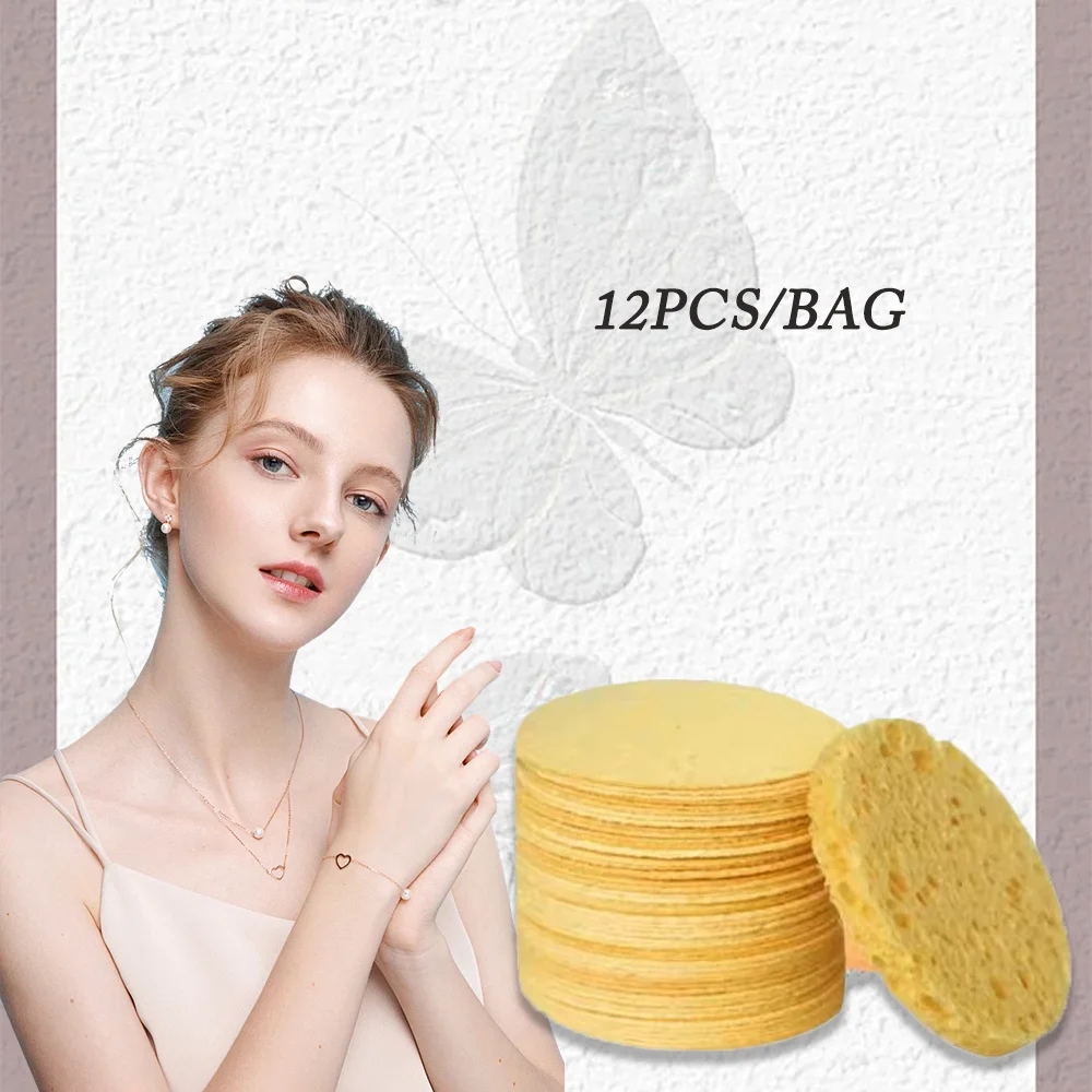 Round Compressed Face Wash Wood Pulp, Exfoliating Face Wash,Suitable For Family Or Travel, Face Wash Wood Pulp