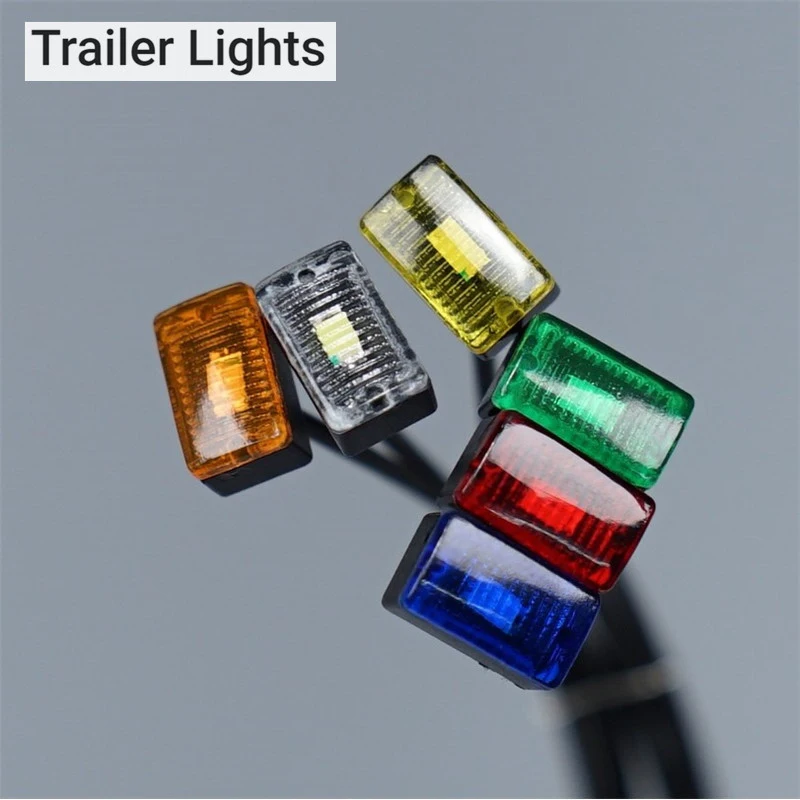 RC Dump Truck LED 3V Position Lights Side Lamp for 1/14 Tamiya SCANIA 770S R620 VOLVO BENZ Arocs MAN TGX LESU Car