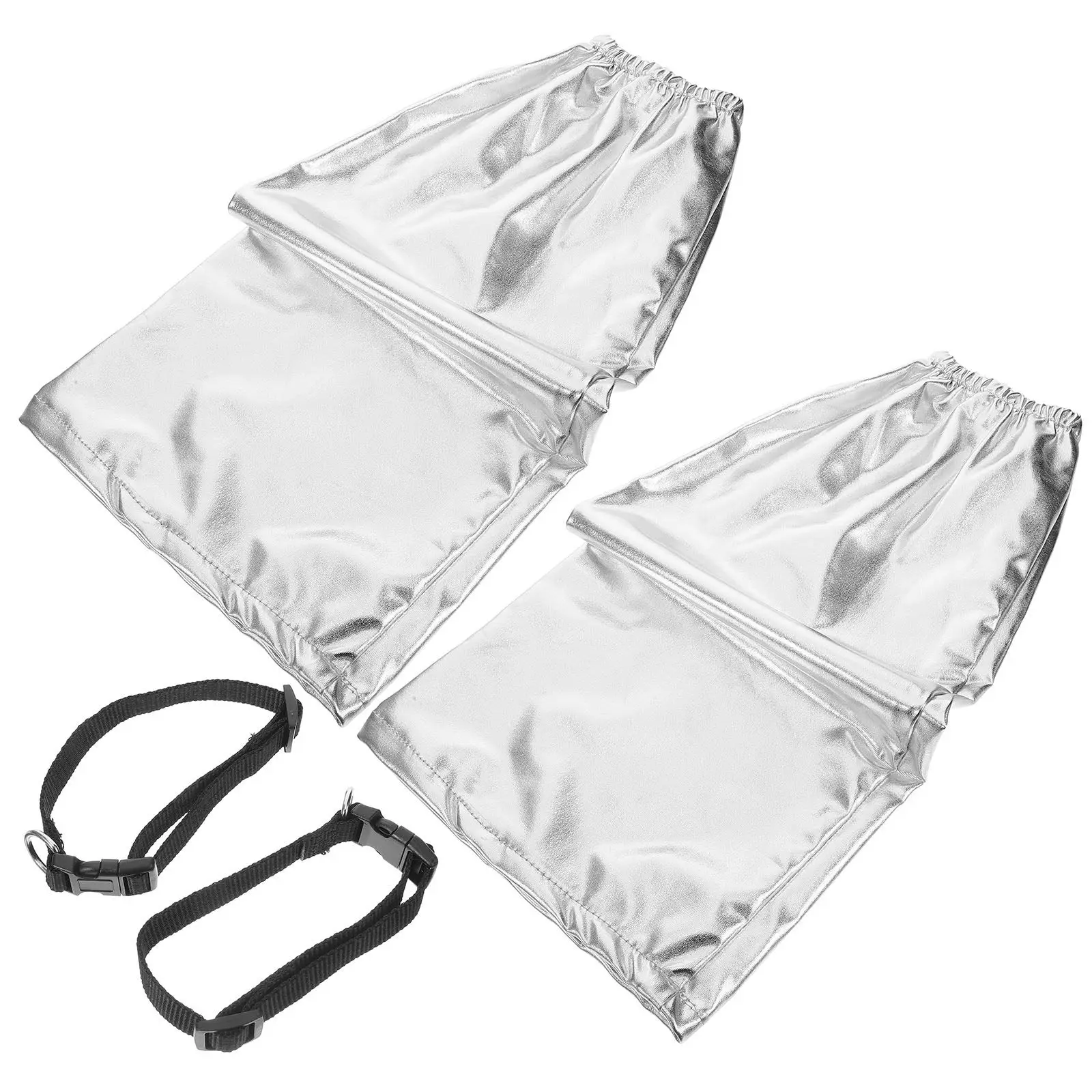 

1 пара серебристых модных гетр для ног: удобные, эластичные, дышащие, теплые зимние гетры, стильные и декоративные