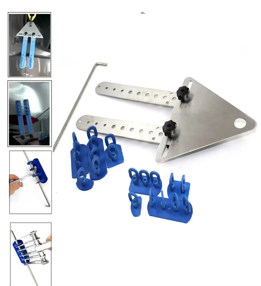 Principle de levier, système d'extraction de bosses de voiture, extracteur de pont de barre, outils de réparation de gros bosses de voiture