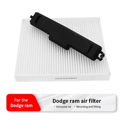 Car Air Conditioner Filter A/C Cabin Filter Cover for Dodge Ram 1500 2500 3500 Jeep Chrysler 68406048AA 68318365AA