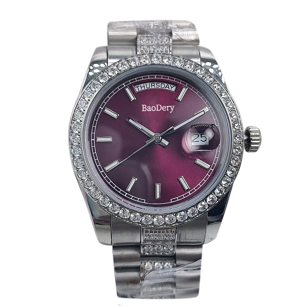 36mmMechanical Watches ,Women\'s Watch,Sleek Stainless Steel Chronograph with Auto Date for a Refined Look,for Lady\'s best gifts