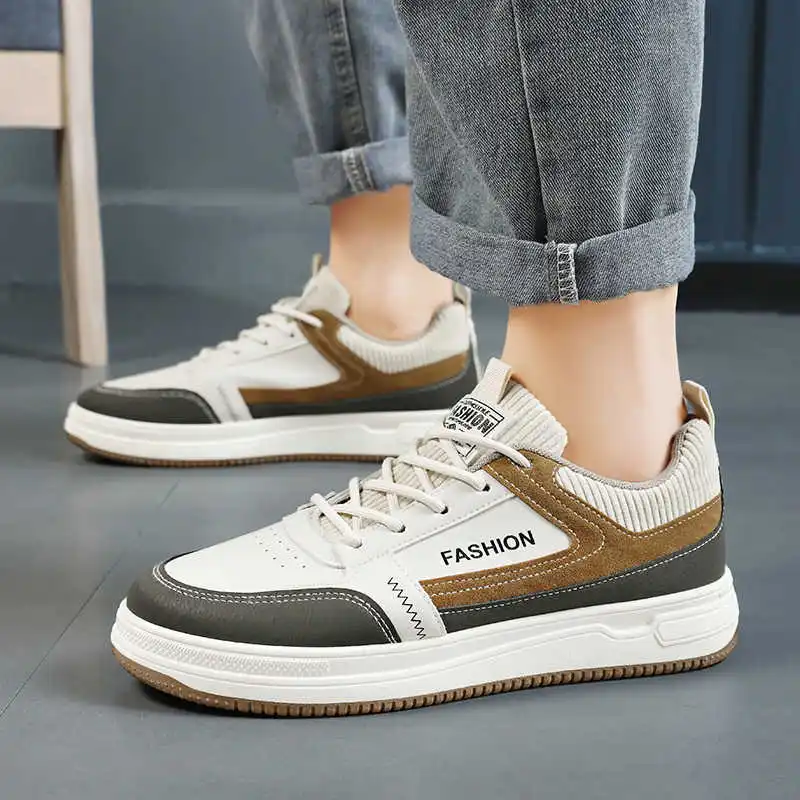 

Обычная кожаная женская обувь для прогулок, повседневные бежевые кроссовки, женские новые спортивные лоферы, специальные разные