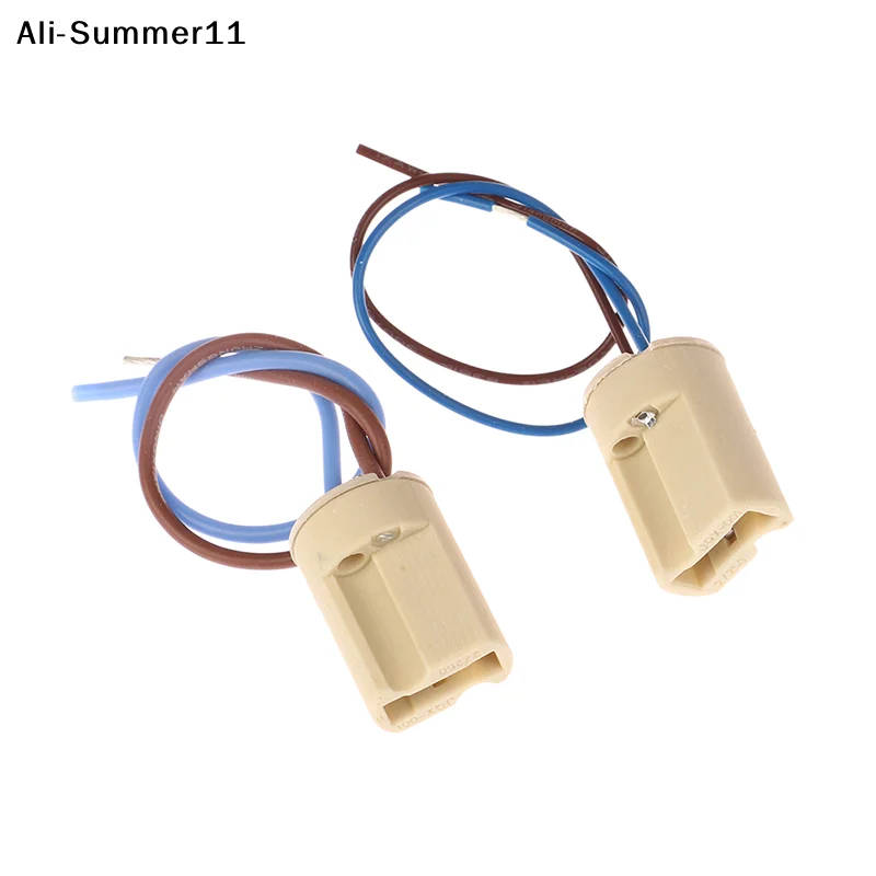 【Yb1】【WN】（）6Pcs 2025 New G9 Lamp Base Ceramic Connector Base Socket With 15CM line for LED Halogen Bulb Light