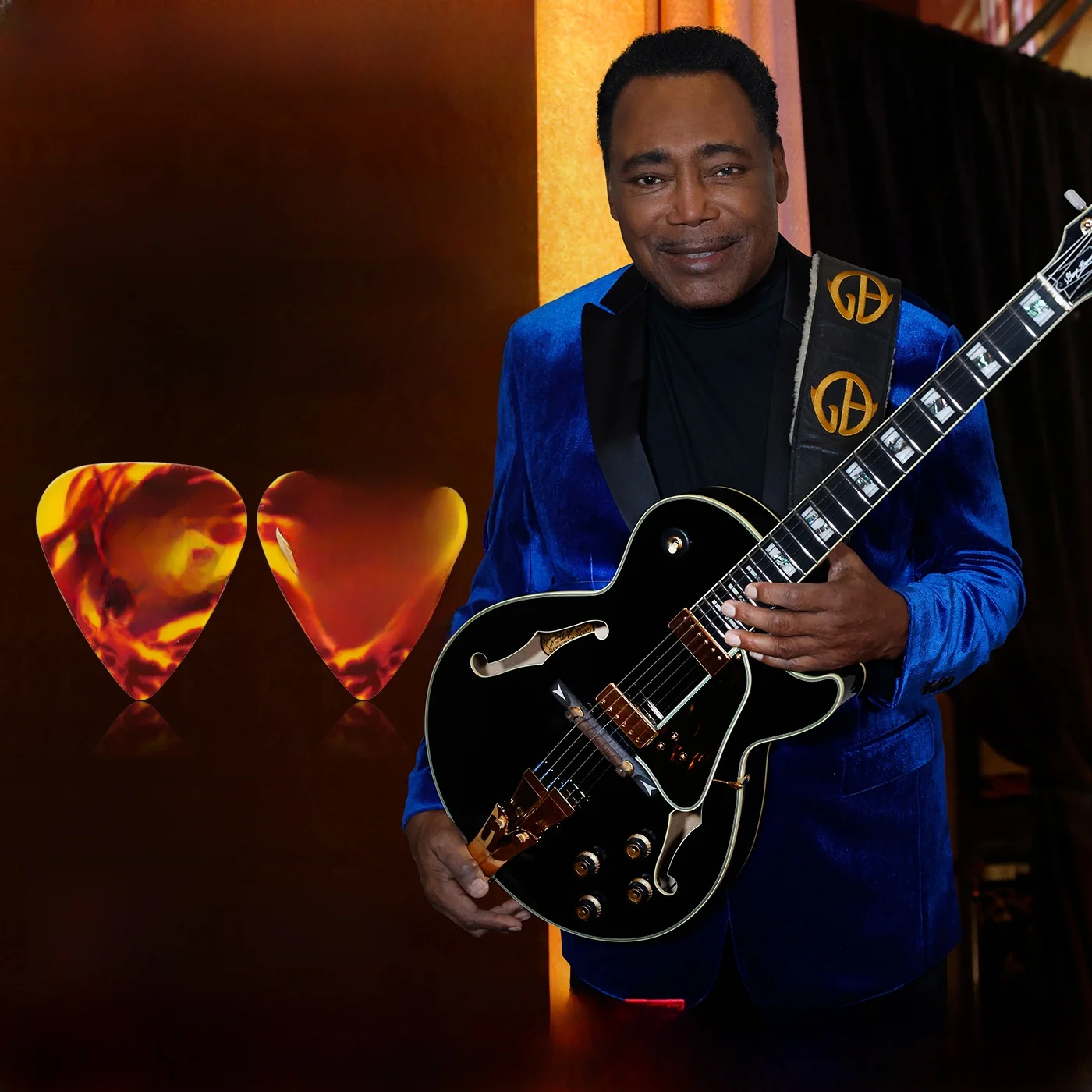 Palhetas de Guitarra Elétrica Ibanez George Benson Signature Jazz em Celuloide - Acórios para Instrumentos Musicais