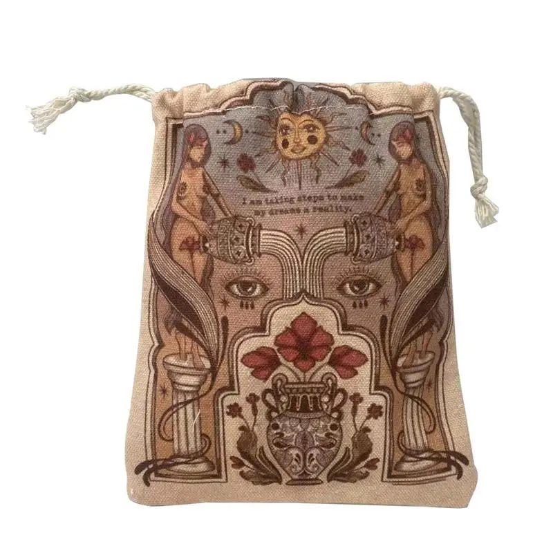 Velvet Tarot Storage Bag Mini Drawstring Package Witch Divination Crystal Pouch Bag Portable Pouch Bags for Tarot Deck Cards