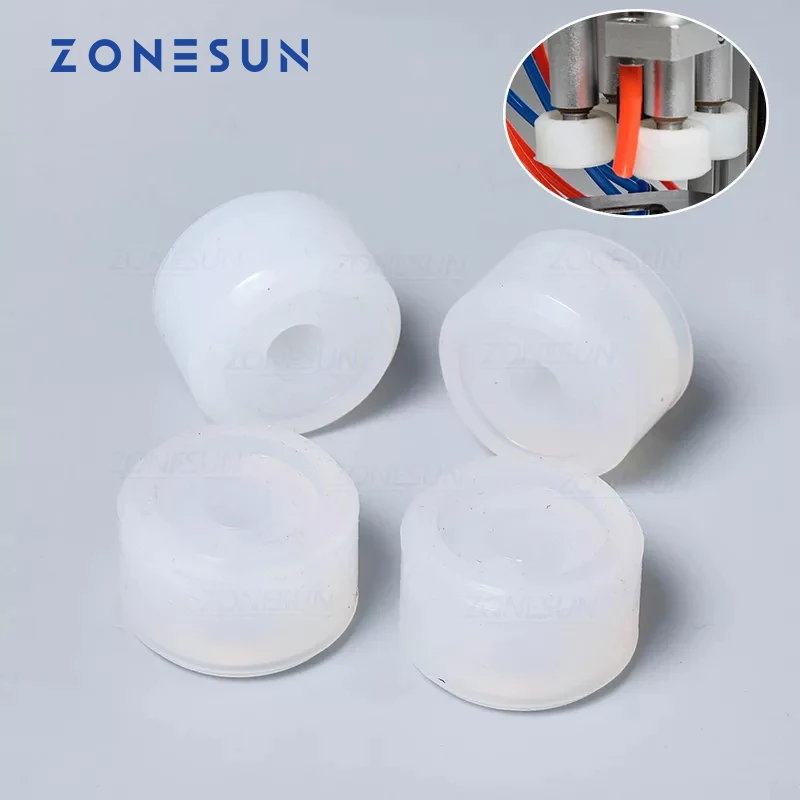 ZONESUN Friction Wheels Rubber Pad Capping Chuck Head For XLSGJ-6100 Medical Bottle Capping Machine Cosmetic Perfume Juice