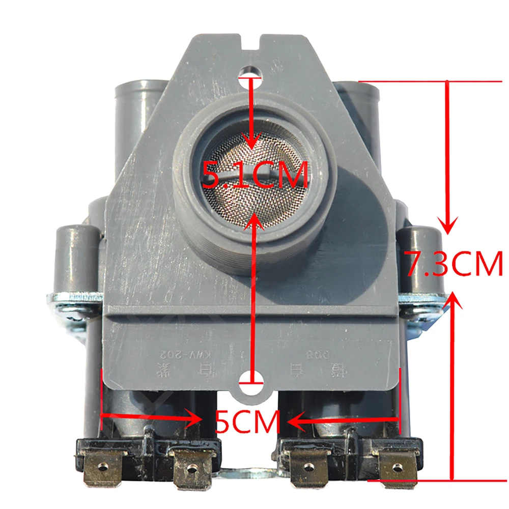 Válvula Solenoide de repuesto, válvula de entrada de agua, interruptor de entrada para lavadora automática Sanyo FCS-360U, 1 ud.