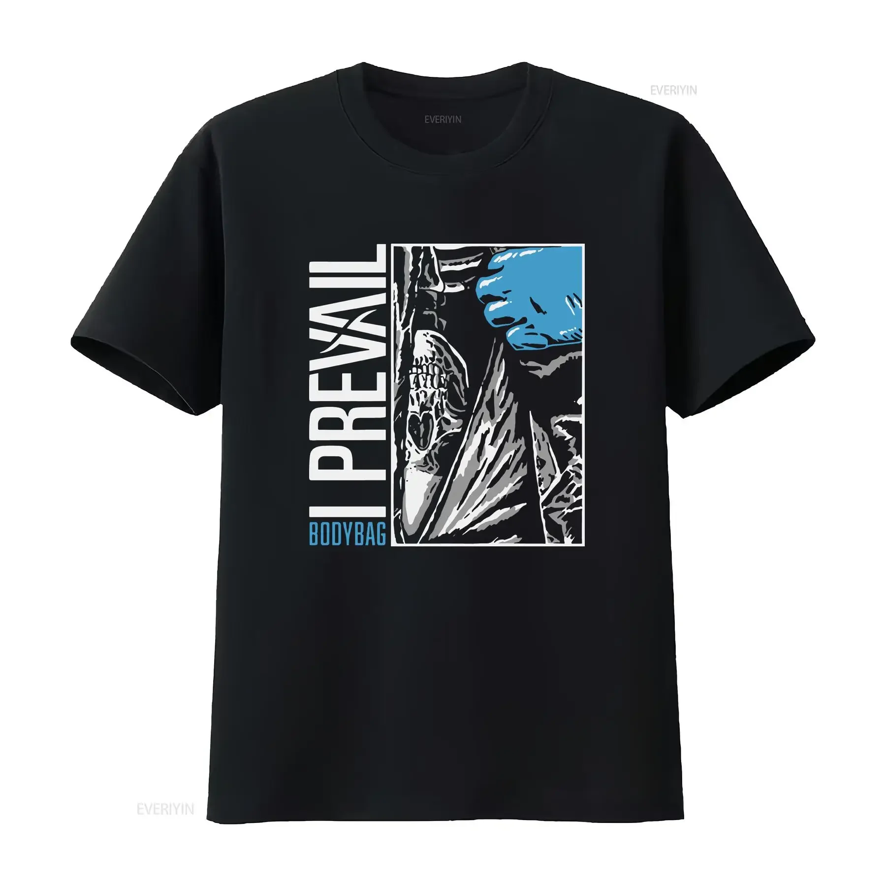 Vtg I Prevail Band Body Bag Cotton Black Full Size T Shirt J550 vintage Washed Top For Everyday Wear Stretched streetwear