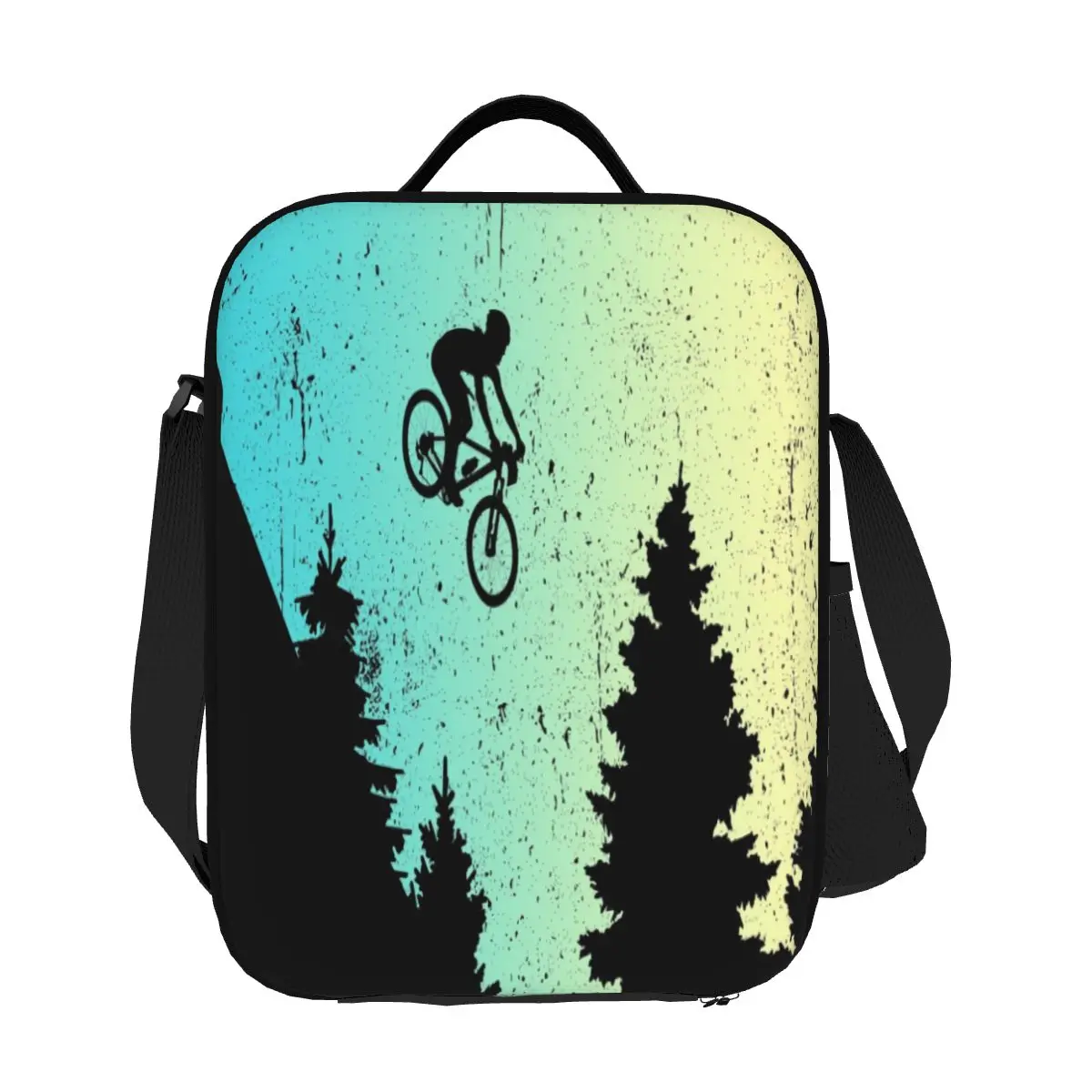 

Custom Mtb Bike Track Downhill Lunch Bag Women Cooler Thermal Insulated Lunch Boxes for Student School