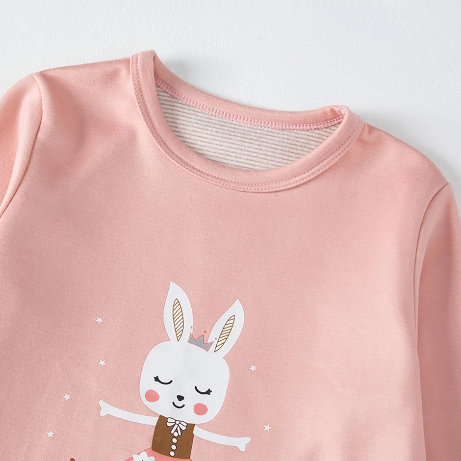 2-teiliges Kinder-Set, Jungen/Mädchen, gleicher Stil, Herbst/Winter, warm, schweißabsorbierend, bedruckt, mehrfarbig, modische Pyjamas – Detail 30