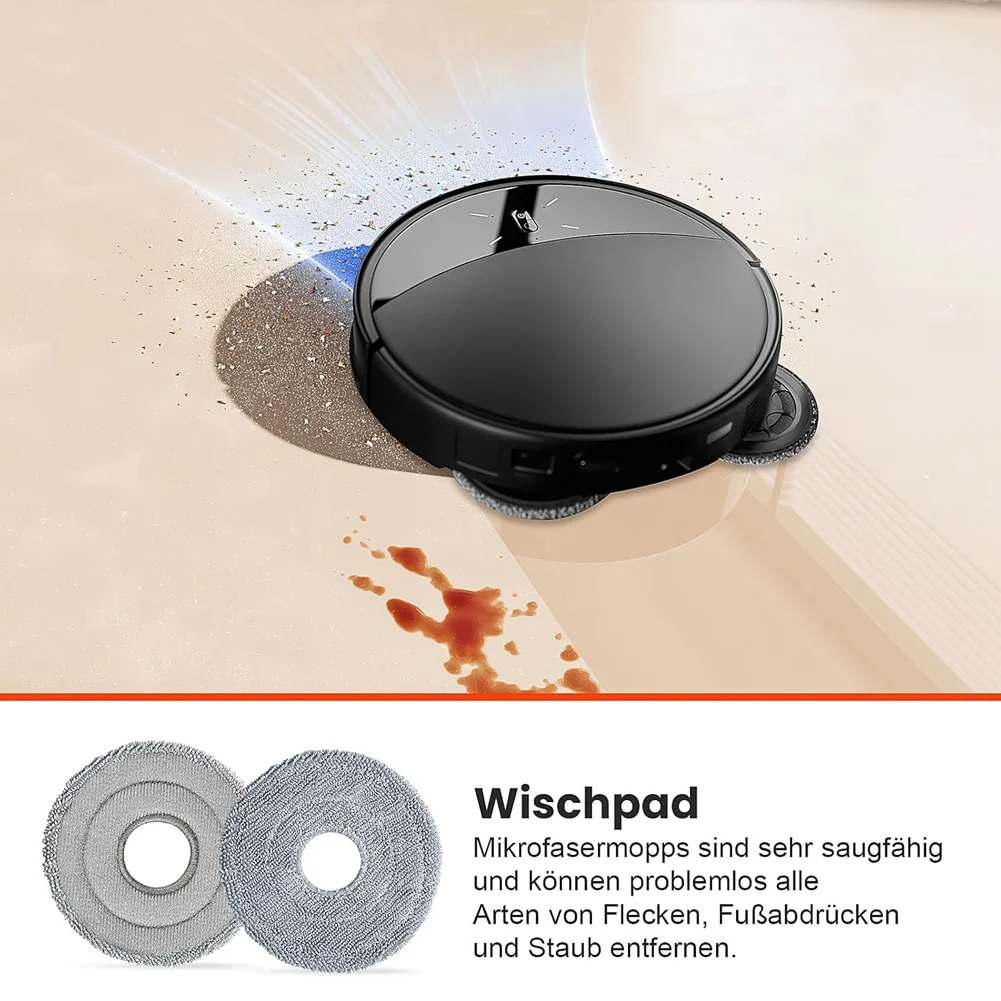 A86I-Zubehör-Set für Roborock Saros 10R Roboter-Staubsauger, Hauptseitenbürste, Hepa-Filter, Mopptuch, Staubbeutel