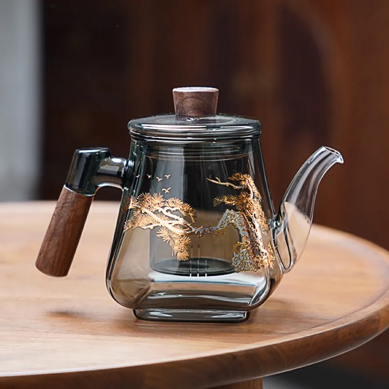 

LTT glass teapot household high temperature resistant single pot filter tea making artifact