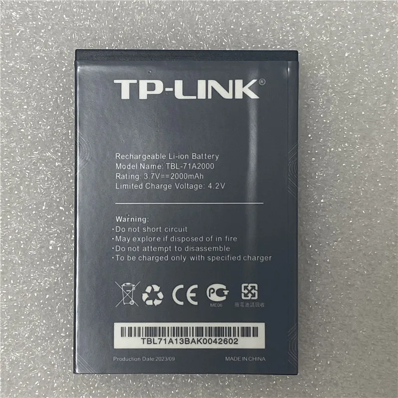 New production date for TP-Link TBL-71A2000 battery 2000mAh High capacity for TP-Link battery In stock