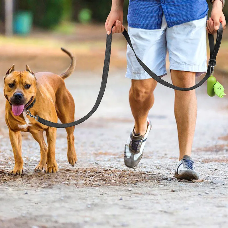 Correia de chumbo para cães e gatos, coleira de arnês, reflexão noturna, corda de reboque para animais, 1,2 m, 1,5 m, 1,8 m, corda de guarda para caminhar