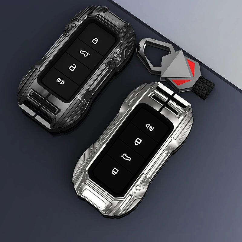 

Zinc Alloy Car Key Case Cover Shell for Great Wall Haval 2022 Key Holder New Harvard Beast Cool Dog Keychain Auto Accessories