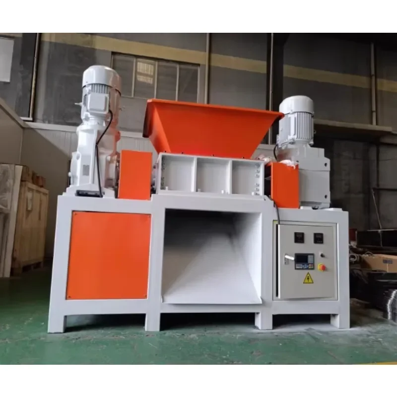 Efficient Double-shaft Shredder Recovery of Kitchen Waste Paper, Cardboard and Wood Hard Disk Shredder