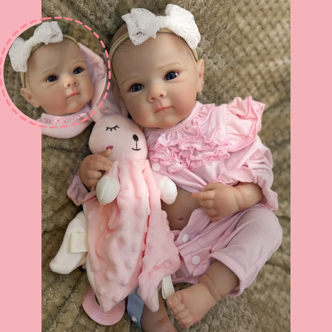

Waterproof 45cmCuddly Full Body Soft Viny Bettie Bebe Reborn Girl With Painted Hair Soft Touch Handmade Lifelike Newborn Doll