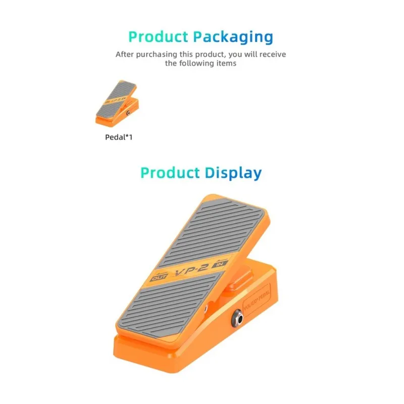 FSTE-VP-2 Volume Expression Pedal 23° Angle Design For Electric Guitar- No External Power Needed