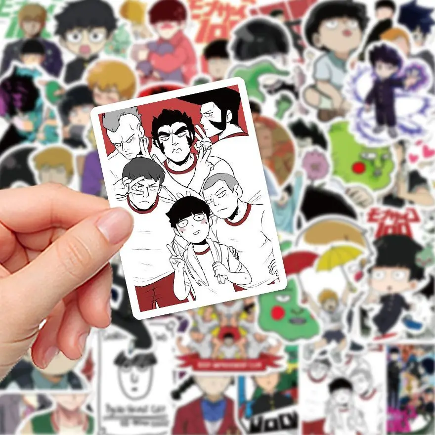 52 stks Cartoon Persoonlijkheid Mob Psycho 100 Creatieve Doodle Decoratieve Stickers