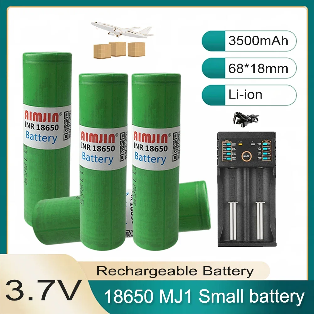 

18650 MJ1 3500mAh 3.7V 25A Lithium-ion battery For Our Toy Tool Flashlight Battery+USB Charger