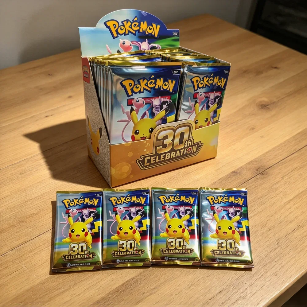 New Pokémon 30th Celebration Booster Box Trading Cards  Battle Game Collectible Card Gift All Foil Cards English Version