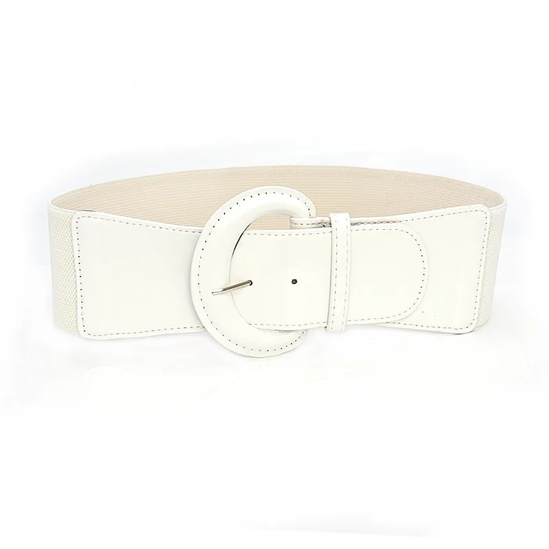 Ceinture large élastique pour femme, argent, bleu, or, ceinture de robe, accessoires commandés, corset large, structure en métal, mode