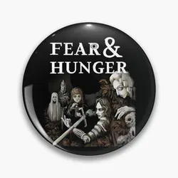 The Fear And Hunger  Soft Button Pin Decor Women Brooch Clothes Creative Cute Metal Badge Fashion Funny Lapel Pin Cartoon Hat