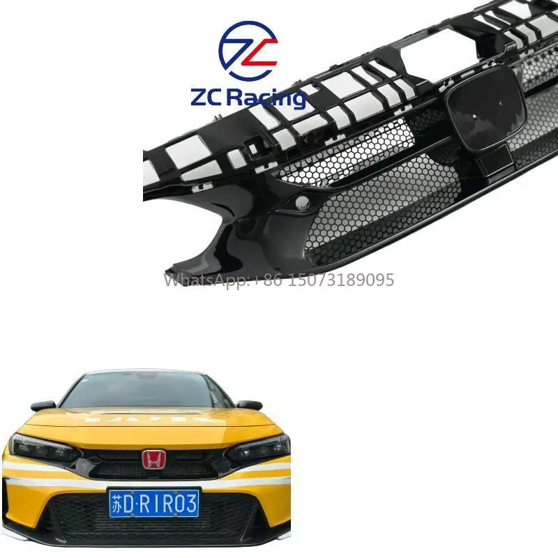 

Обновление Civi-c FL5 Type R 11-го поколения, центральная планка переднего бампера, решетка воздухозаборника, новые внешние детали, замена оригинала