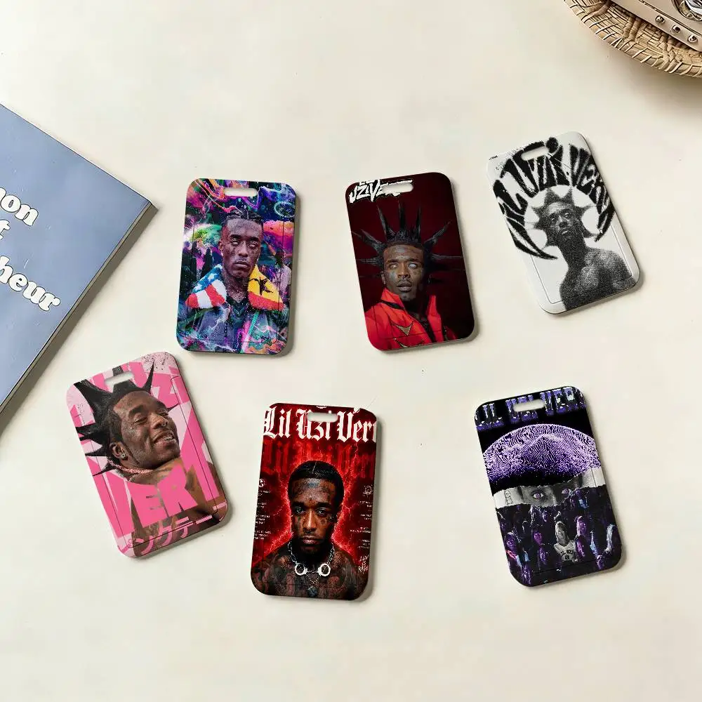Pop Rap Music Album Cover Lil Uzi Vert ID Card Holders LanyardsDoor Card Case Hanging Rope Badge Holder Neck Strap Business Card