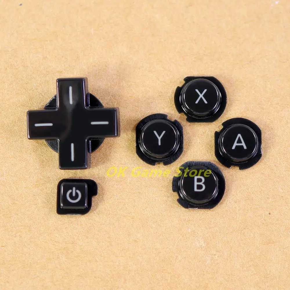 20sets ABXY D-Pad Button Set for Nintendo 3DS A B X Y Button Cross Key Power On Off Button For 3DS