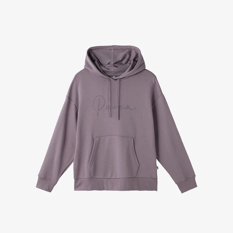 Puma Genuine feminino novo moletom com capuz de malha com estampa de letras 686062-30
