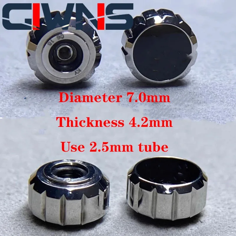 

Watch Head Crown Diameter 7.0mm Thick 4.2mm Accessories For Tag Heuer