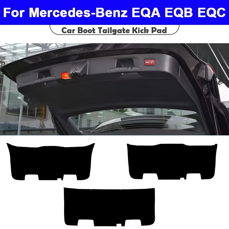 For Mercedes-Benz EQA EQB EQC N293 2008-2022 Trunk Tailgate Guard Pad Leather Rear Trunk Door Protective Car Anti-dirty Pad