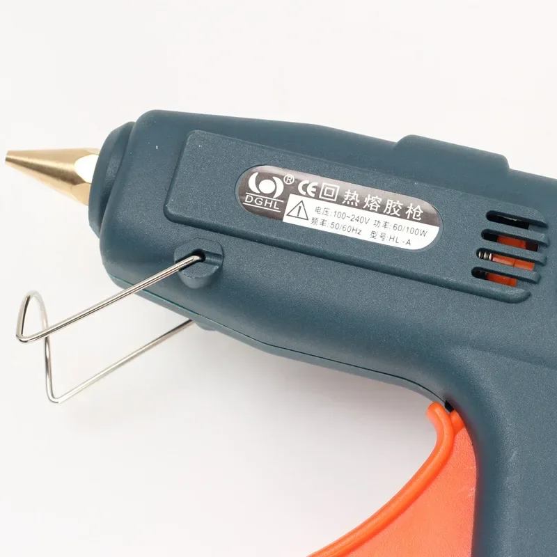 Pistola de pegamento de fusión en caliente, pistola de pegamento de doble temperatura de 60W-100W para barra de pegamento de 11mm para proyectos de