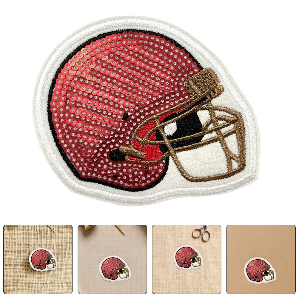 

6Pcs Football Iron on Patches Embroidered Fade Resistant for Clothes Repair DIY Hoodies Jerseys Jackets Caps