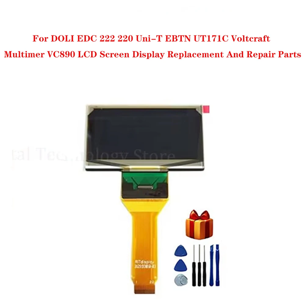 

For DOLI EDC 222 220 Uni-T EBTN UT171C Voltcraft Multimer VC890 LCD Screen Display Replacement And Repair Parts