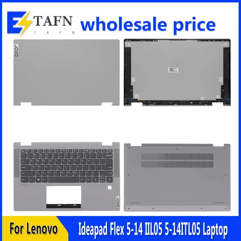 New For Ideapad Flex 5-14 IIL05 5-14ITL05 Laptop LCD Back Cover Front Bezel Upper Palmrest Bottom Case Keyboard Hinges