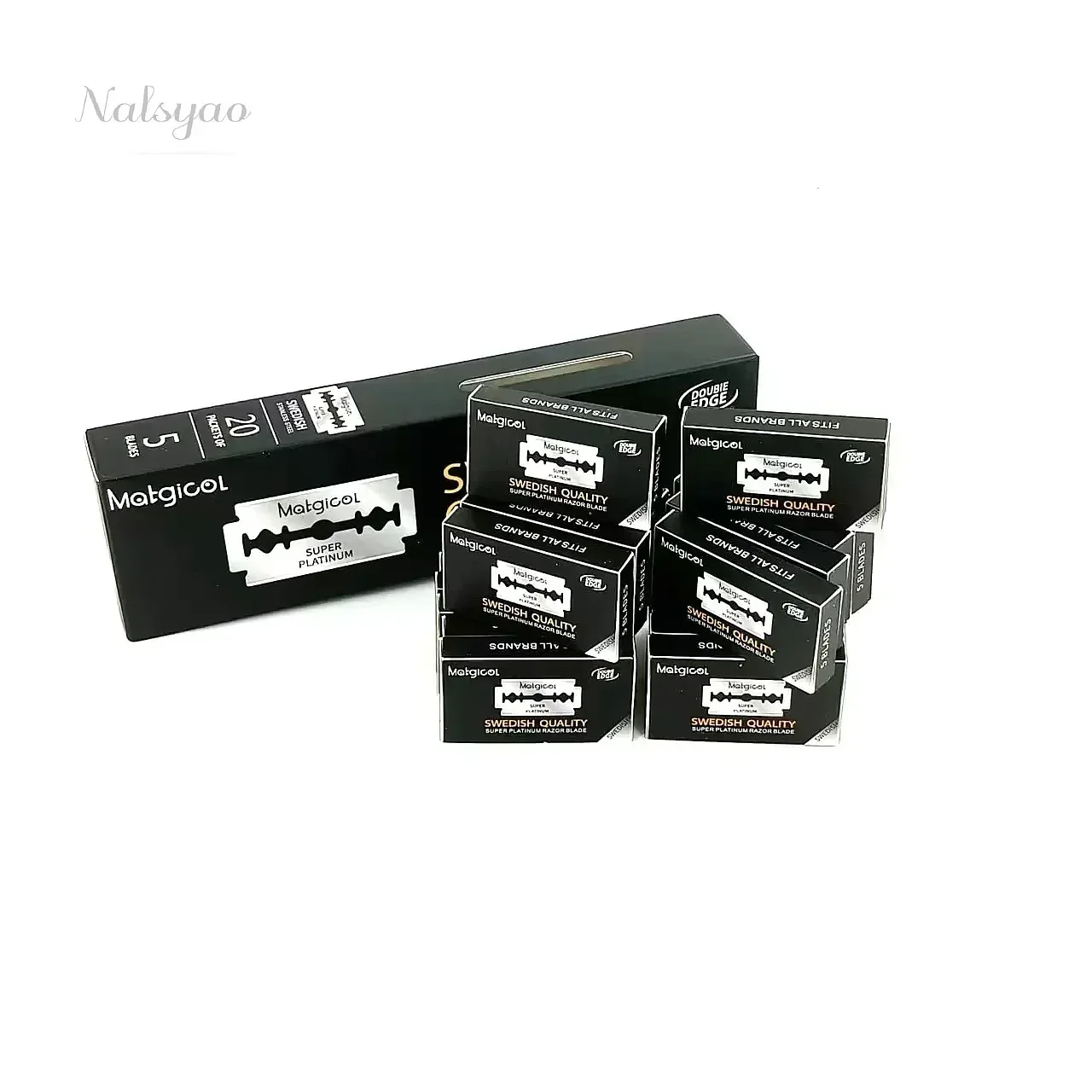 100 Pack Super Platinum Double Edge Razor Blades Ultra-Sharp Stainless Steel Men Shaving Razor Blade