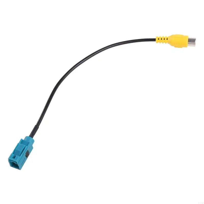 

T3EF Reversing Camera Adaptor Cable Fakra to RCA Vehicle Navigation Video Radio Stereo System Adapter 8'' Long