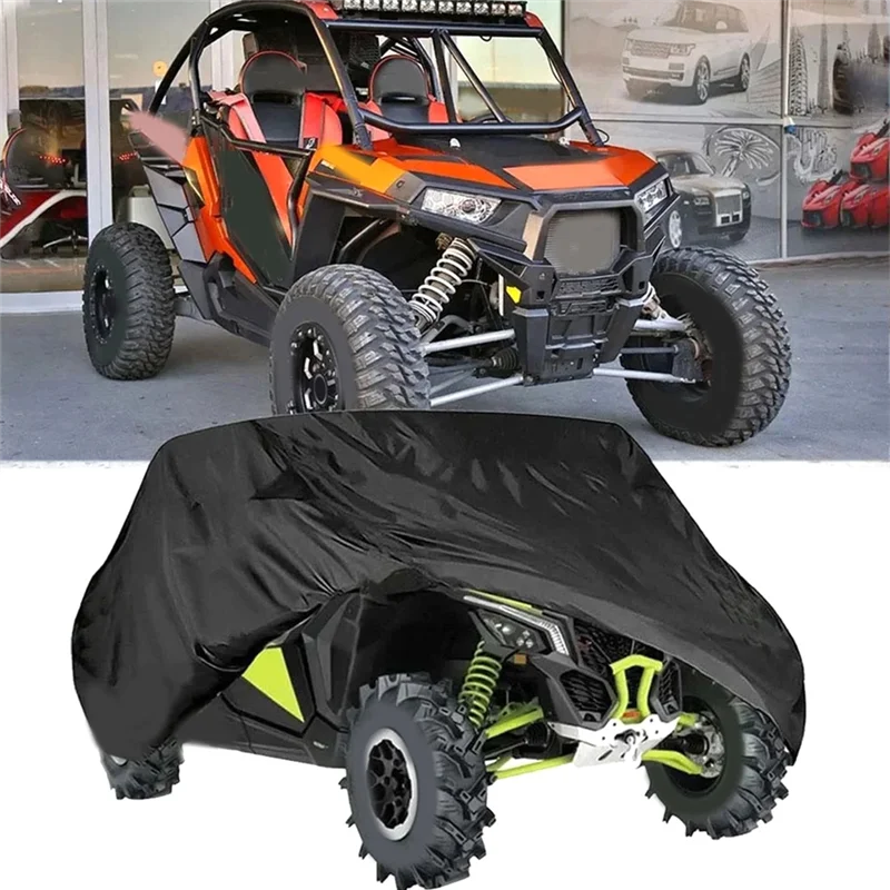 

UTV Utility Vehicle Storage Cover For Can-Am Maverick X3 Defender Max HD10 HD8 Polaris RZR 4 XP 900 Waterproof UTV Cover-ABQA