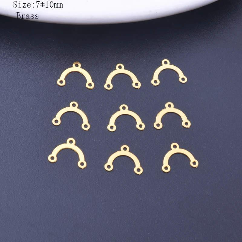 50 Stück AC13108 Edelstahl- und Messingverbinder mit 3, 5, 7 Löchern für Schmuck- und Ohrringzubehör – Detail 5