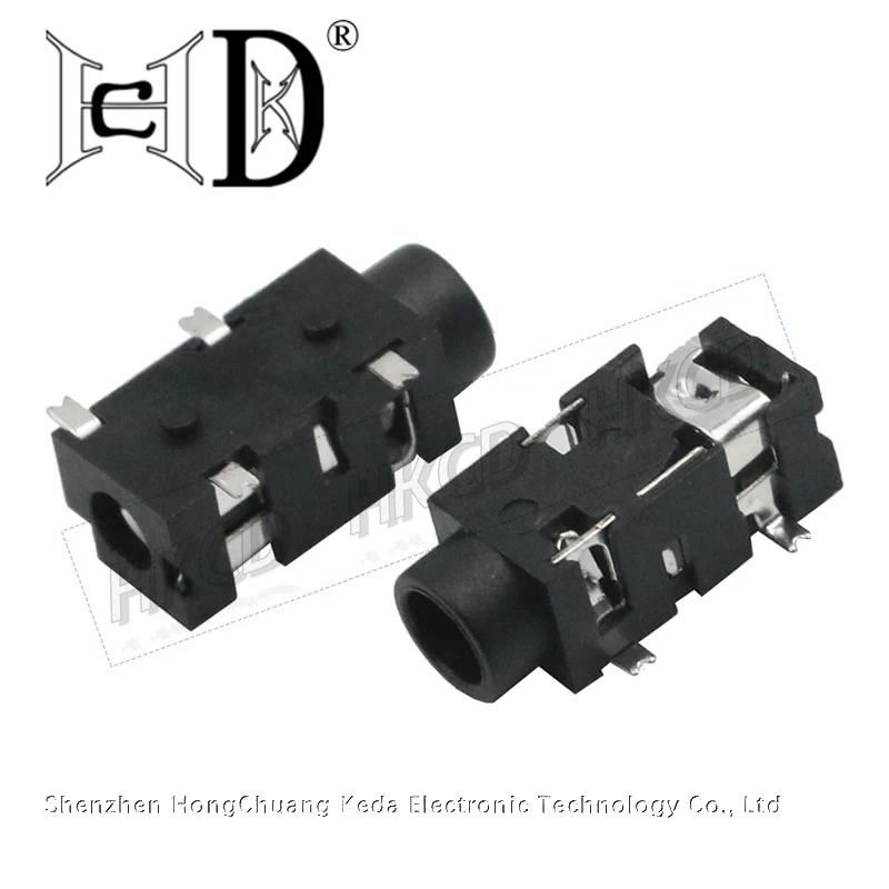 10PCS 2.5 3.5MM PJ327C Headphone Jack Audio Video Female Dual Channel Stereo Jack Jack Socket Stereo Solder Panel Mount PJ-327C