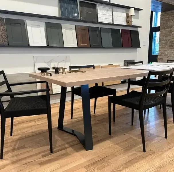 Dinning Table Legs, 25.8" W Desk Legs Set of 2 Heavy Duty Metal Legs for Table, 3.2” Thickened Treatment Modern Table Leg with A