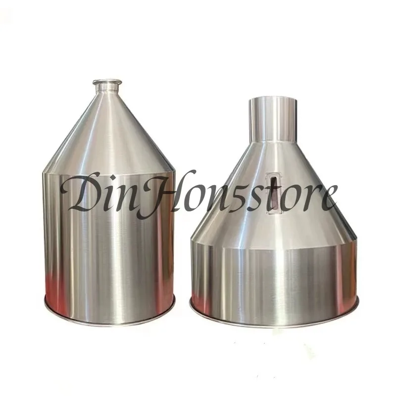 Thickened 304 Stainless Steel Hopper, Large Diameter Drum for Food Machinery Filling Machine Industrial Use