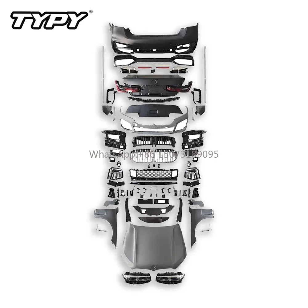 

Car Kit for 7 Series F02 2009-2014 Upgrade 2021 M760 Front & Rear Bumper Headlight Taillight