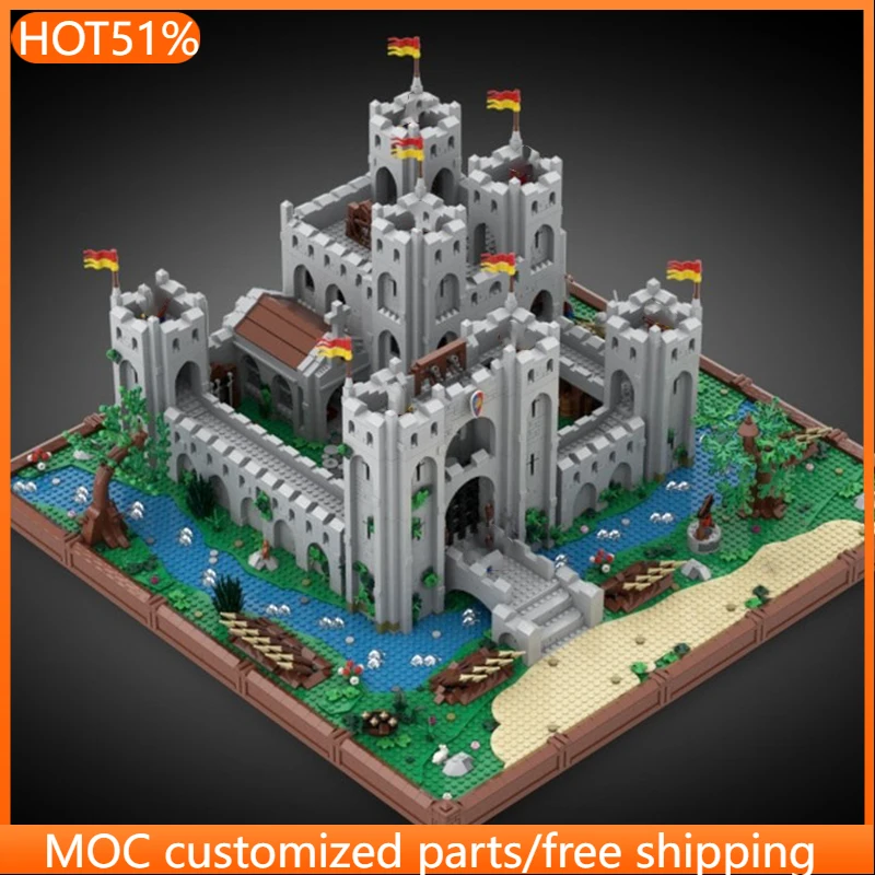 

8251 PCS Medieval Brickberg MOC Customize Modular Building Block Technology Popular Model Creative DIY Boys Toy Christmas Gift